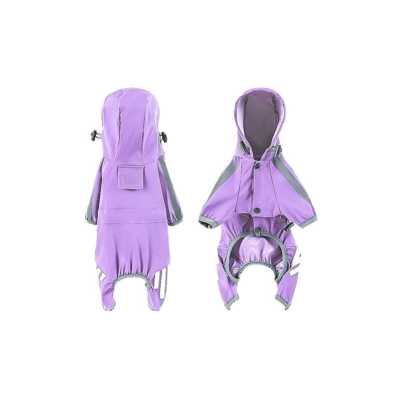 Waterproof & Reflective Hooded Dog Coat